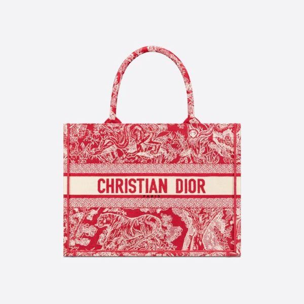 ☆ディオール☆ブック トートバッグ偽物 2色 刺繍 エンブロイダリー M1296ZRGO_M60E